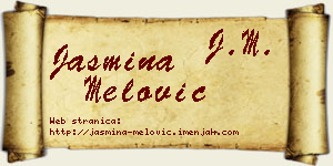 Jasmina Melović vizit kartica